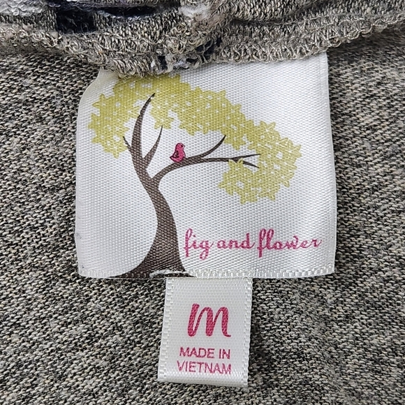 2/$30 Anthropologie Fig and Flower Open Front Embroidered Cardigan Floral Spring - Picture 10 of 11